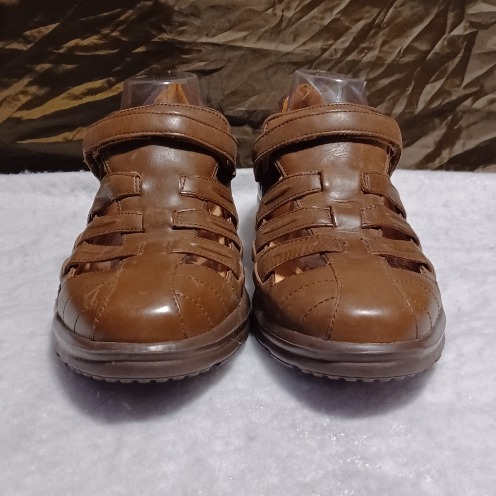 Dr Comfort Breeze Brown Strappy Ortho Diabetic Shoes Sandals Women US 10.5M EUC.